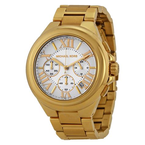 michael kors mini camille gold-tone watch|michael kors camille watch gold.